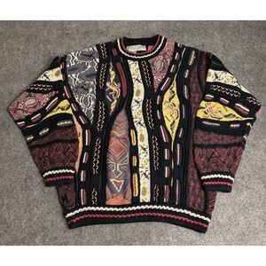 Rare Vintage Carlo Alberto Coogi Style Cosby Biggie Knit Sweater Men's M